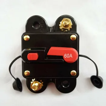 

Car audio conversion with switch automatic fuse holder power protection high voltage automatic recovery circuit breaker