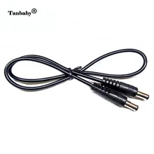 DC удлинитель провода 1 м длинный разъем «Папа-папа» 5,5*2,1 кабель 5,5*2,1 папа-папа провода черный