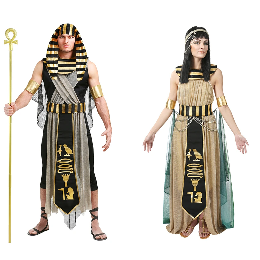 Ancient Egyptian Pharaoh Costume for Men Adult Women Halloween Sexy ...