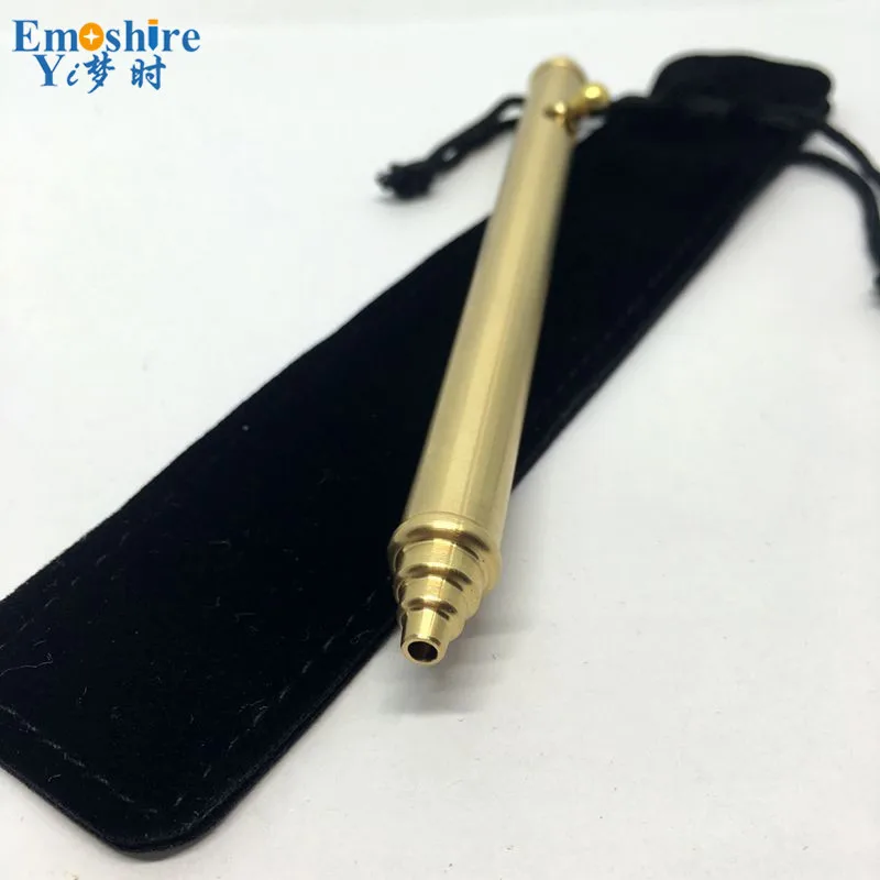 Emoshire Seiko modified brass pen pure copper machine gun pen cylindrical brass press pen pen pen (12)