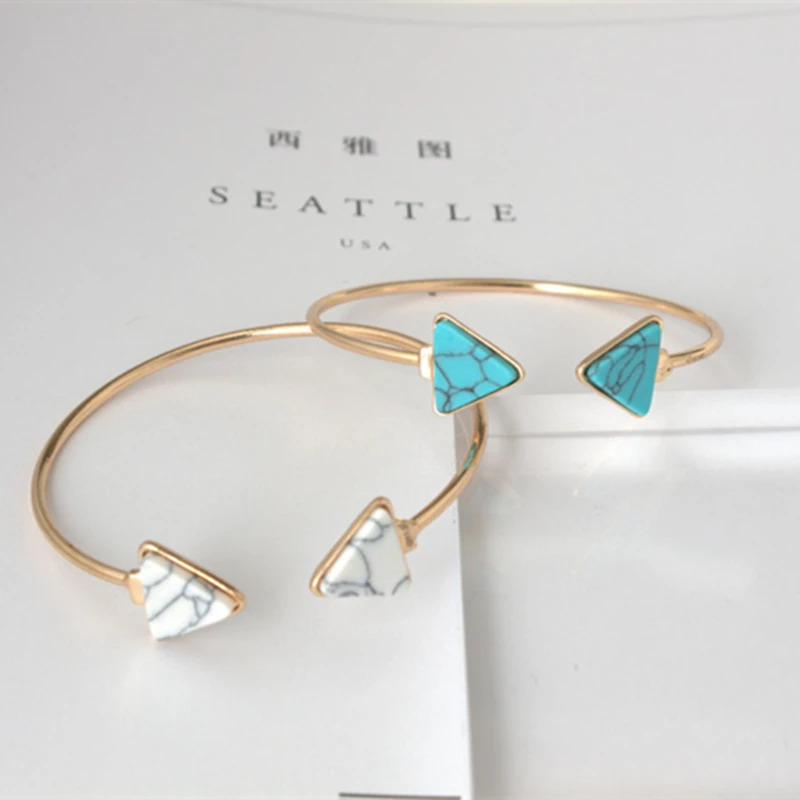 M MISM Hot Sales Girls Bracelets Bangles Jewelry Daily Triangle Pulseiras Stainless Steel For Women Fashion Accessories | Украшения и