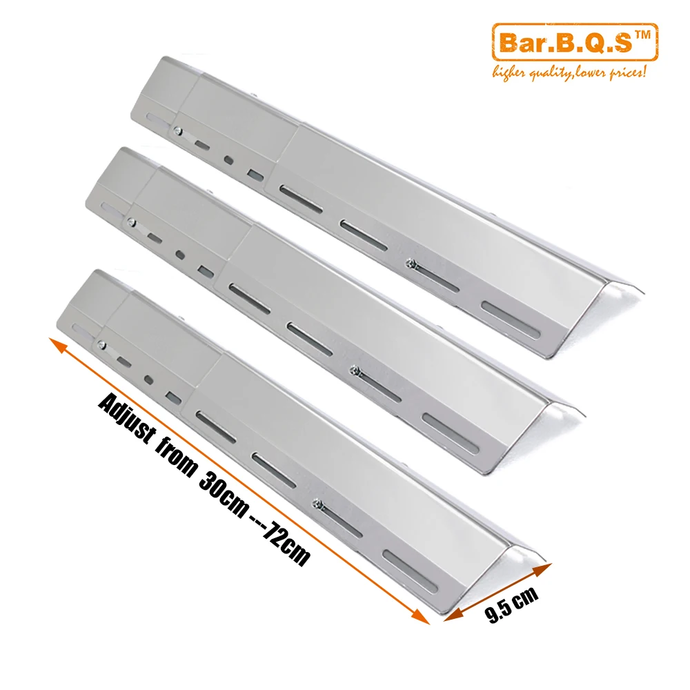 Hisencn 11.8 inch 45629 3pcs Adjustable BBQ Universal Gas Grill Stainless Steel Heat Plate Replacement Parts Adjust 30 to 72cm Hisencn 11.8 inch 45629 3pcs Adjustable BBQ Universal Gas Grill Stainless Steel Heat Plate Replacement Parts Adjust 30 to 72cm