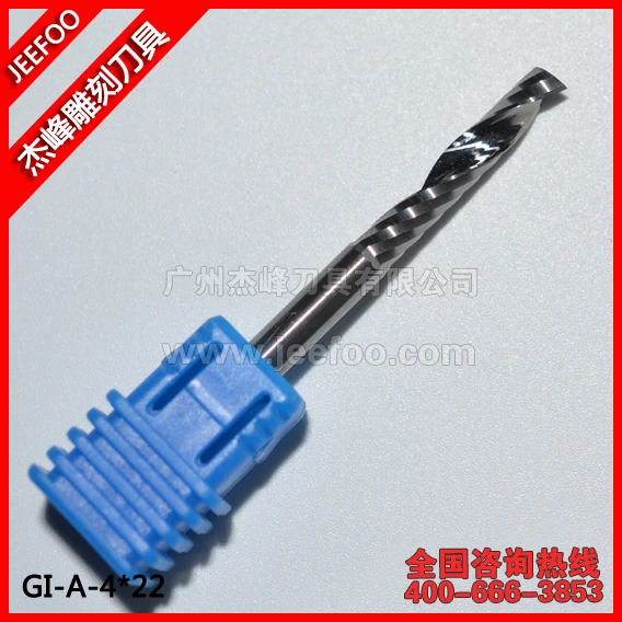 

4*22*50L Single Flute Sprial Bit /Computer Carving Knife / Engraving Tools A Series