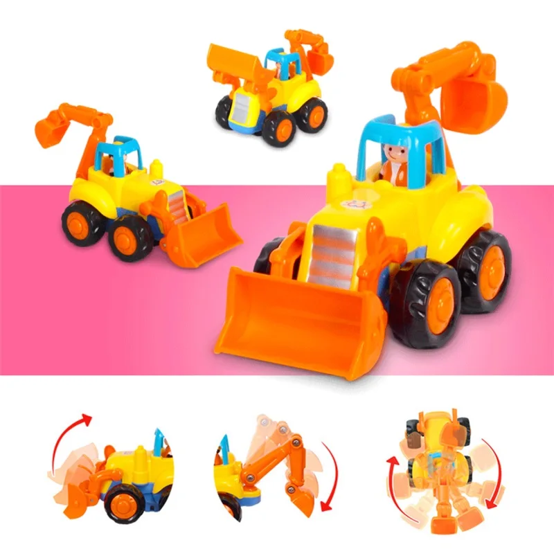 4 шт./лот, мини-инженерный грузовик, детские мини-машинки, детские игрушки, пляжные игрушки, детские развивающие игрушки