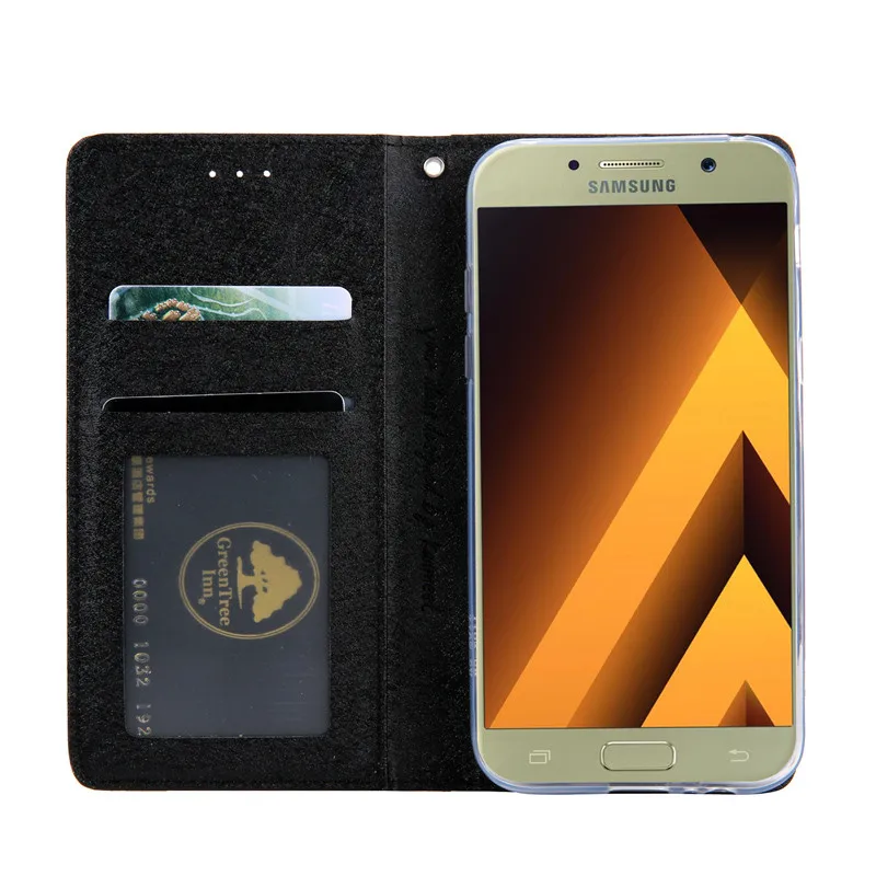 A5 2017 Coque Samsung galaxy A5 2017 cubierta de cuero Flip cartera Samsung galaxy A3 A5 2017 Hoesje Fundas