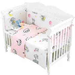 9 шт. Новое поступление новорожденного кровать Постельное белье детские хлопок Постельное белье включают безопасное детская кроватка