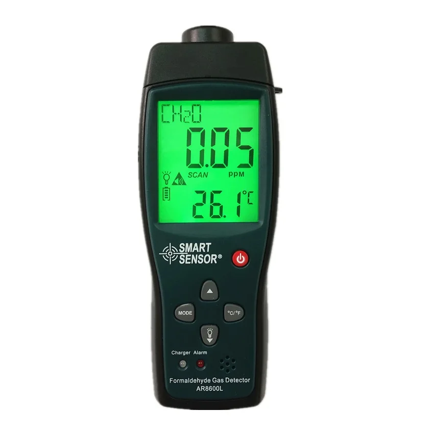 

Smart Sensor AR8600L Digital Handheld Air Quality Monitor Formaldehyde Gas Detector Meter 0-5PPM Equipment Tester Gas Analyzers