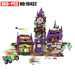 Aiboully 10432 Scooby Doo таинственный дом призрак 860 шт. Building Block Игрушечные лошадки Совместимость 75904 Конструкторы для детей подарок