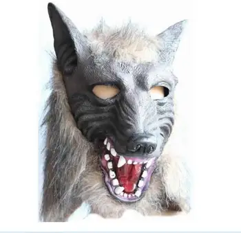 

Emorefun Toys Halloween Funny Mask,Super Adorable Wolf Head Mask Latex Animal CostumeHalloween Party Costume Decorations Toys