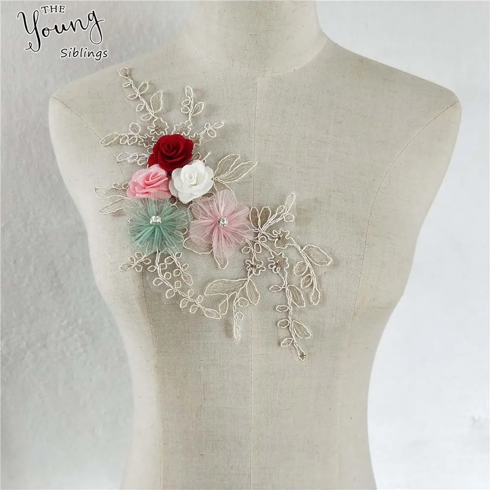 New Fashion Lace Floral Embroidered Neckline Neck Collar Clothes Trim