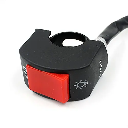 Motocicleta 7/8 pulgadas Universal manillar interruptor de montaje DC 12 V para moto luz antiniebla cabeza Sistema eléctrico Motocicleta 7/8 pulgadas Universal manillar interruptor de montaje DC 12 V para moto luz antiniebla cabeza Sistema eléctrico