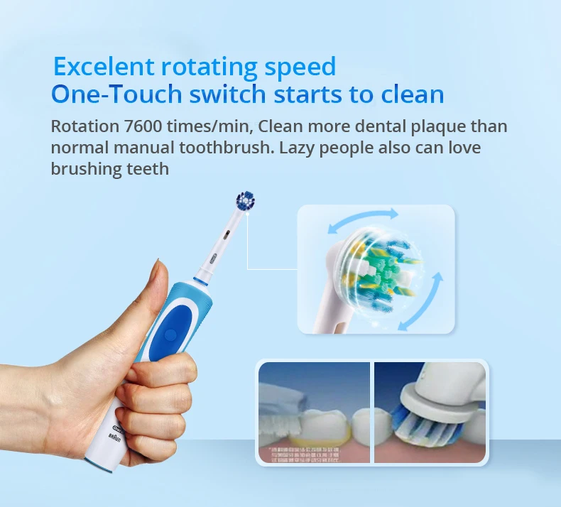 Oral b escova de dentes elétrica 2d