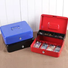 Портативный сейфы кассовый ящик для денег ключ замок/Пароль замок безопасный замок многоуровневый лоток безопасности ящик для хранения размер 30x24x9 см