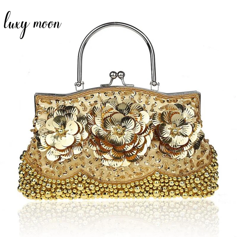 Elegant embroidery evening bags 100 handmade women day clutch purse