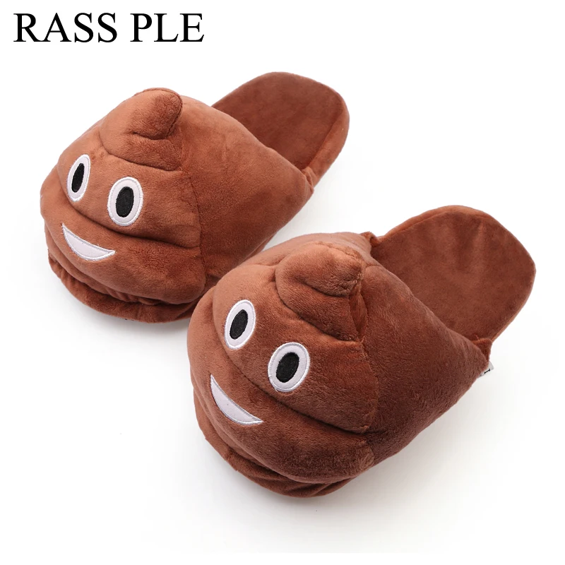 rass ple emoji slippers soft plush slippers chinelos pantufas indoor