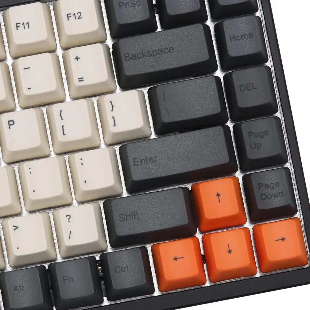 УГЛЕРОДНЫЙ краситель-sub keycaps OEM Профиль поддержка ISO макет для KBD75 механическая клавиатура