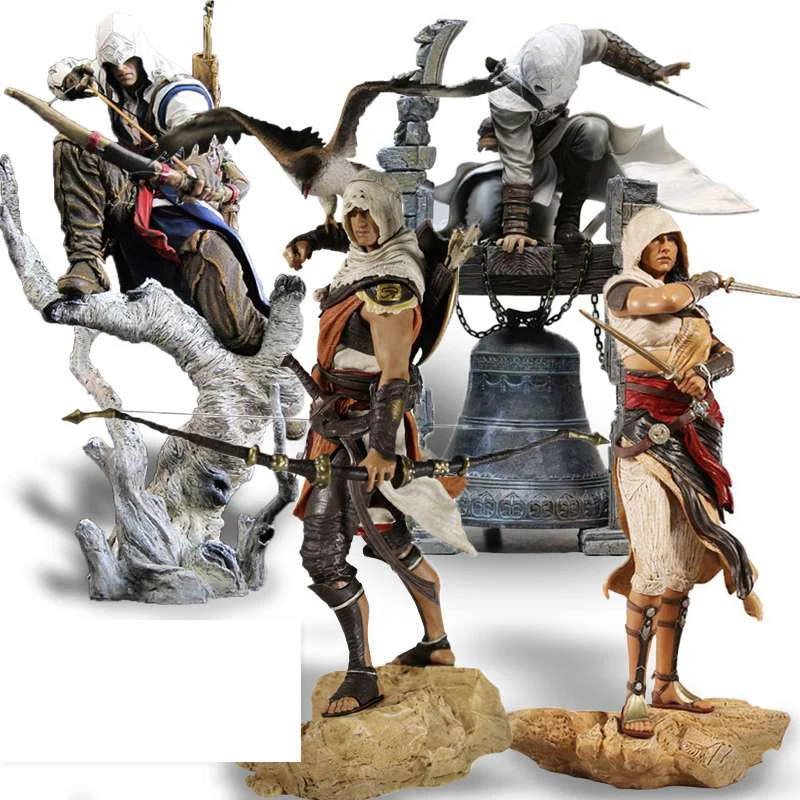 

2019 new 25-28cm Assassin‘s Creed Originis Bayek Aya Altair The Legendary PVC Action Figure Collectible Model Toys Gifts