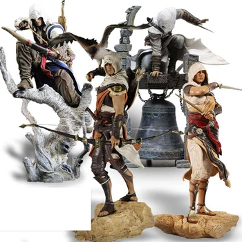

2019 new 25-28cm Creed Originis Bayek Aya Altair The Legendary PVC Action Figure Collectible Model Toys Gifts stabber