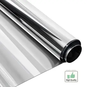 

80x300 Cm Solar Film,One Way Mirror Film,Self Adhesive Heat Control Sun Blocking Glare Reduction Anti UV Window Tint