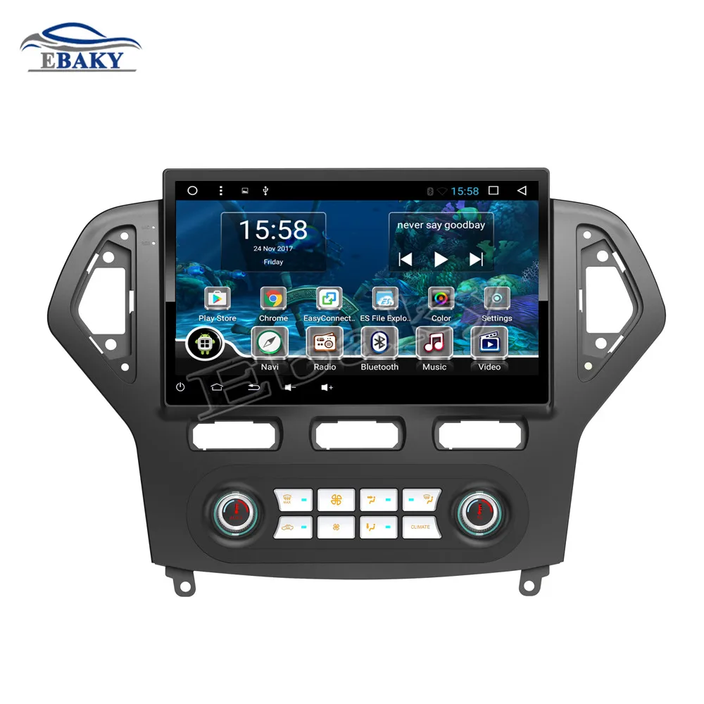 Clearance NaviTopia 10.1inch Octa Core Android 7.1 8.1 Car DVD GPS Navigation for Ford Mondeo CHIA-X 2007-2009 2010 2011 2012 2013 Radio 11