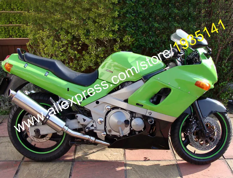 Обтекатель для мотоцикла Kawasaki Ninja ZZR400 1993 2003 ZZR 400 93 03 цвет зеленый/черный|ninja