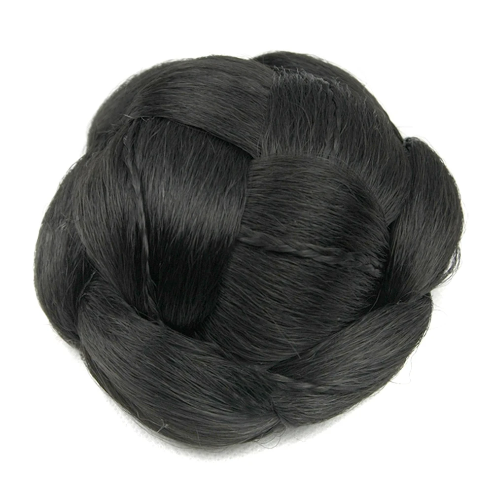 Soowee 6 Colors Clip In Fake Hair Bun Black Brown Synthetic Hair
