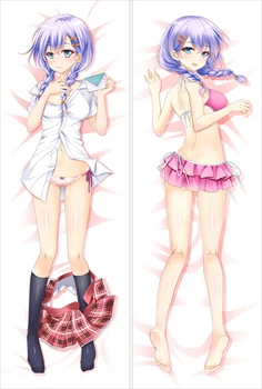 

Hot anime Garu Furendo Kakko Kari characters Erena Mochizuki & Fumio Murakami pillow cover Girl Friend Beta body Pillowcase