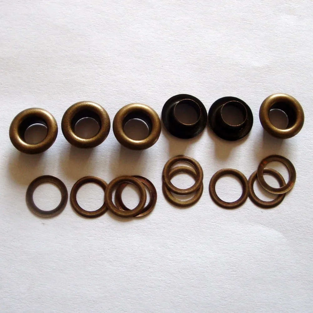 1000Sets 5mm*9mm Brass Shoe Eyelet Garment Hangtag Paper Card Eyelet