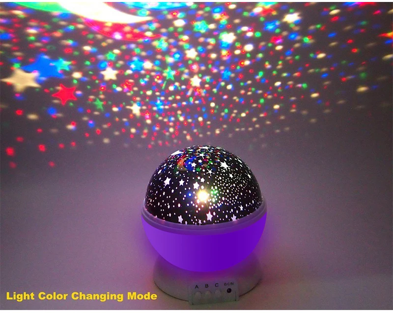 LED Projector Night Light Novelty Luminous Toys Rotating Star Lamp Battery USB Night Lamp For Creative Birthday Gift Party (5)