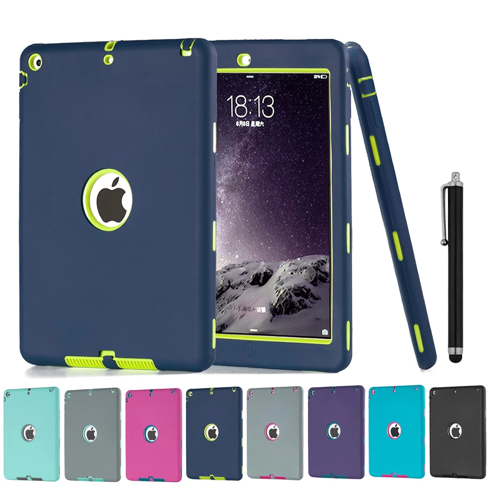 Shockproof Silicone Case for iPad Air 1 Cover Funda Kids Safe Armor Heavy Duty Rubber Anti