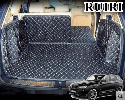 

High quality! Special trunk mats for BMW X3 F25 2017-2011 waterproof cargo liner mat boot carpets for BMW X3 2015,Free shipping