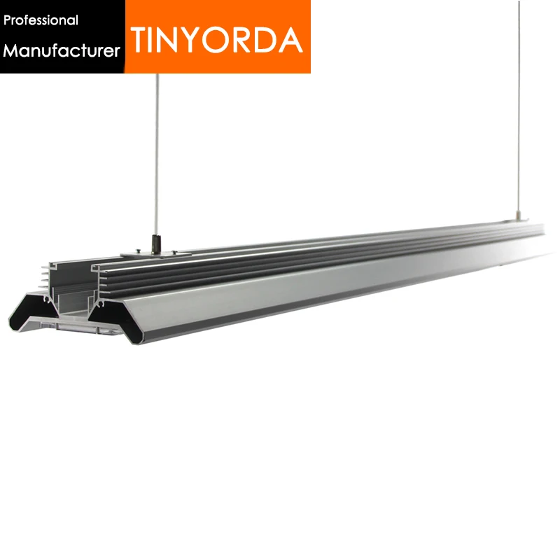 Tinyorda TG12656 2 шт.(длина 1,01 м) 120 Вт Светодиодный светильник для выращивания корпуса радиатор подвесной профиль [профессиональный производитель]