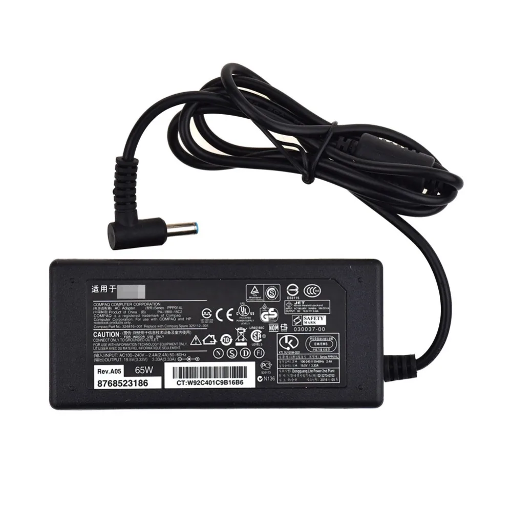 100V 240V для HP ноутбук Мощность адаптер TPN C116 C112 F113 C125 345 G2 19 5 V 3.33A компьютер зарядное