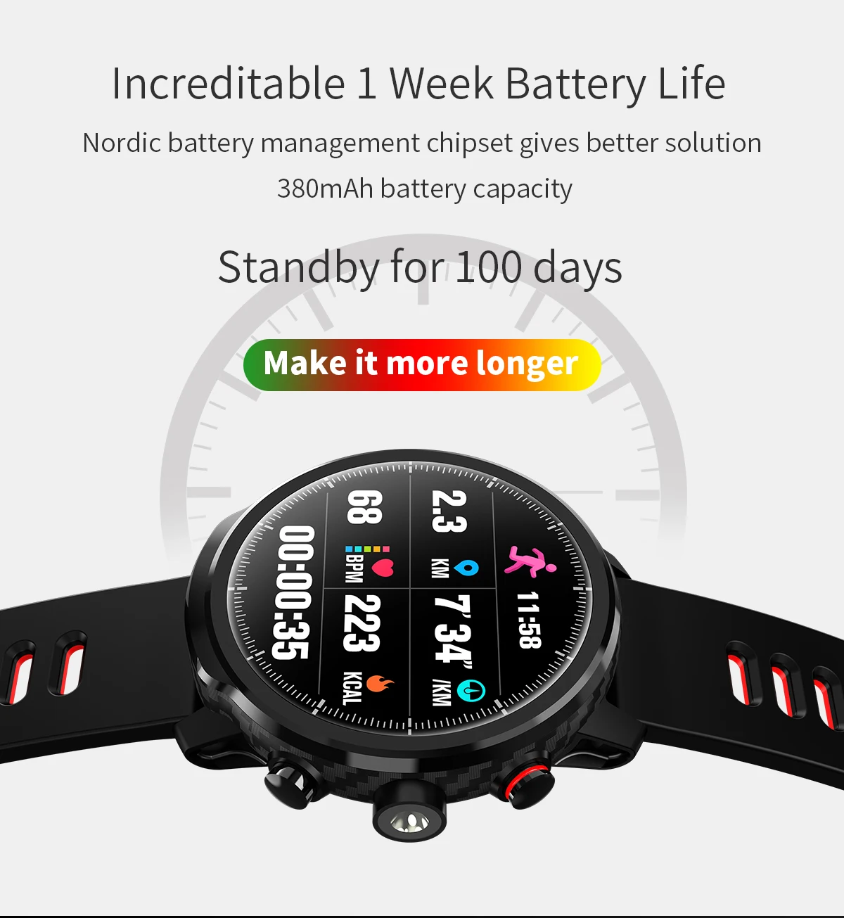 L5 Smart Watch Android Wristband Waterproof Bluetooth Smart Watch Men Call Reminder Heart Rate Pedometer Swimming pk KW18 Q8