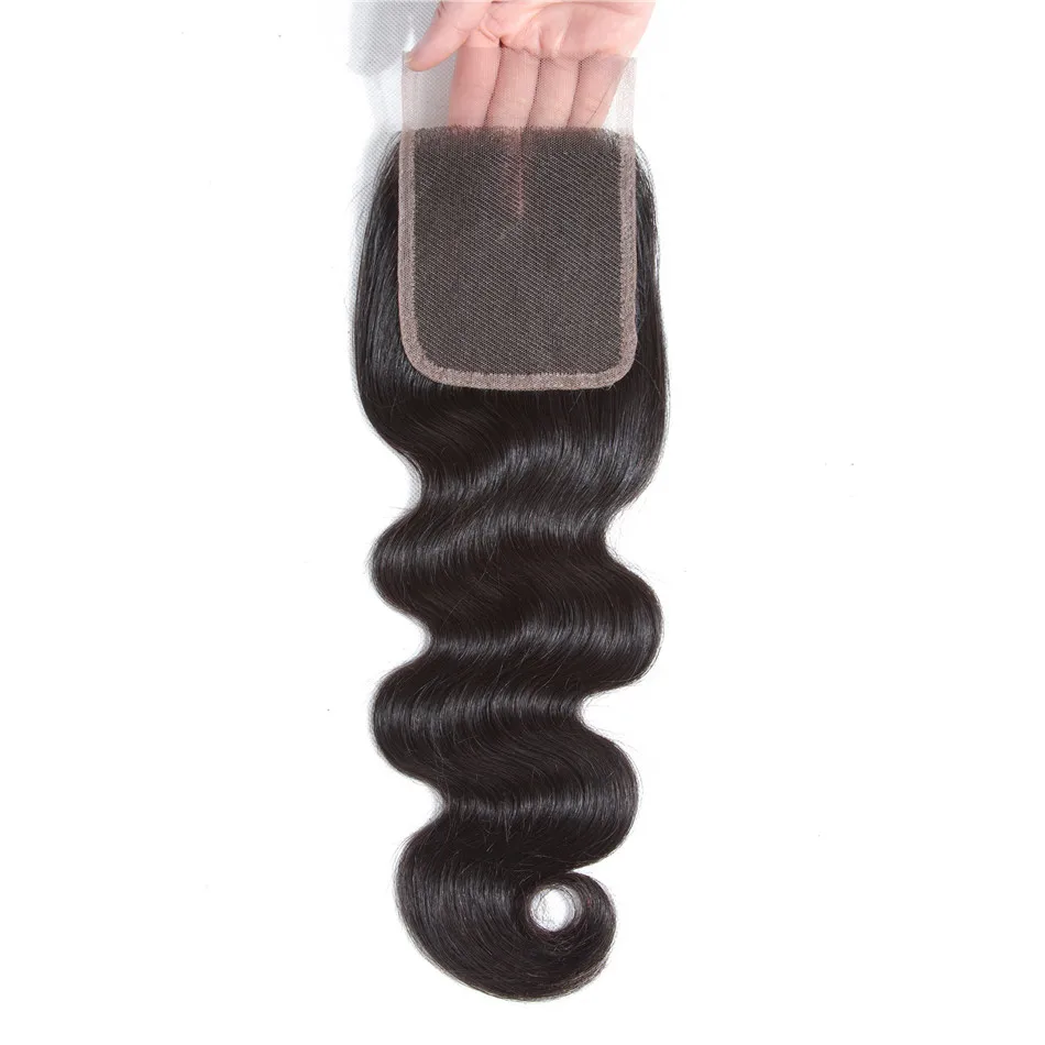 Пучки волнистых волос для тела с закрытием Tuneful бразильские косички пучок натуральный цвет нереми человеческие волосы 3 пучка s с закрытием