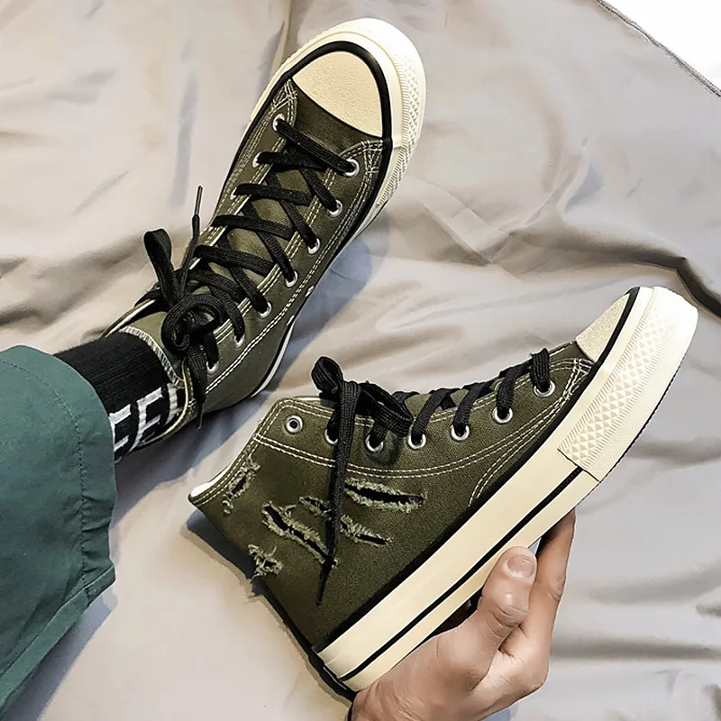 Men's Shoes Summer Cozy Canvas Shoes For Men Lace-Up Sewing Mixed Colors Non Slip Casual Mans Footwear Zapatos De Hombre Men's Shoes Summer Cozy Canvas Shoes For Men Lace-Up Sewing Mixed Colors Non Slip Casual Mans Footwear Zapatos De Hombre