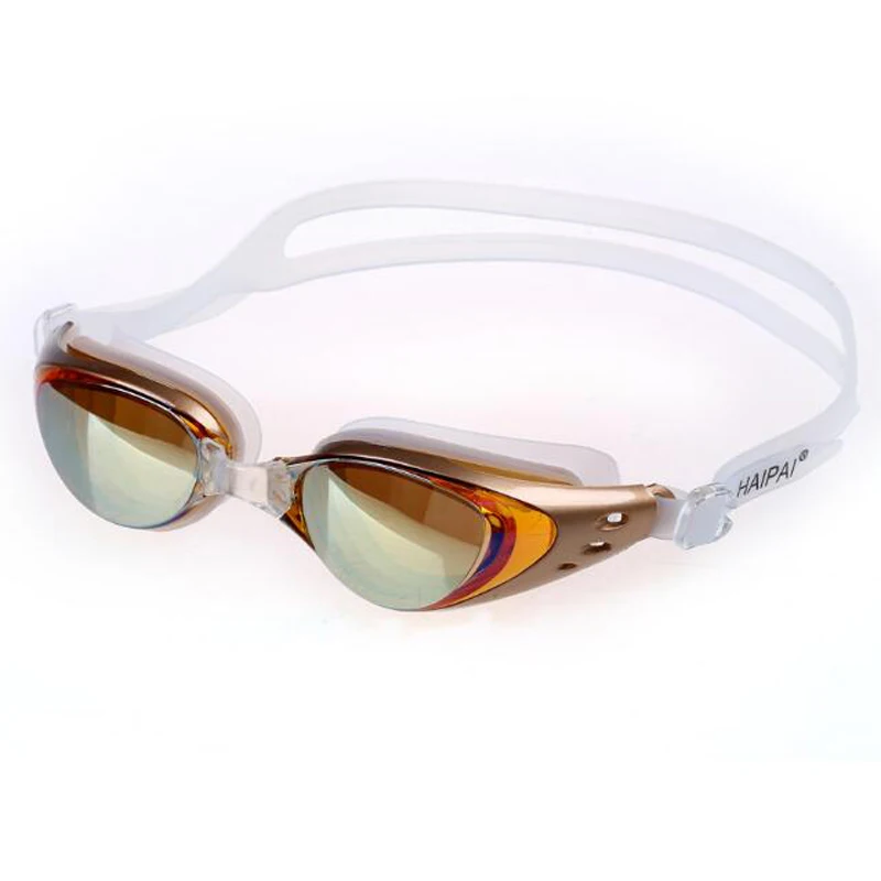 Men Women Professional Swimming Pool Goggles Anti Fog UV Protection Swim Diving Glasses Eyewear Silicone Electroplate Waterproof