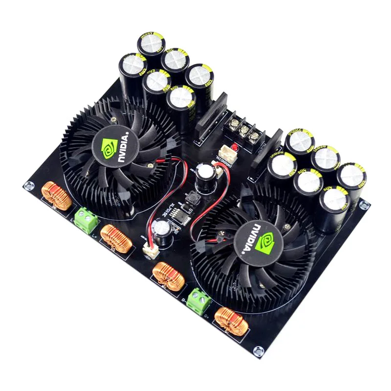 AC20 ~ 26V Высокая Мощность Плата усилителя TDA8954 420W + 2 0 класса D Цифровой с охлаждающим