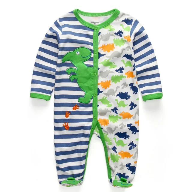 Детские комбинезоны; летние пижамы для маленьких мальчиков; одежда для сна для новорожденных; roupas de bebe; Одежда для младенцев - Цвет: baby green