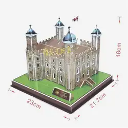 Кэндис Го! 3D головоломки бумажные игрушки модель конструктор Великобритании Лондонский Тауэр мире отличная архитектура на день рождения