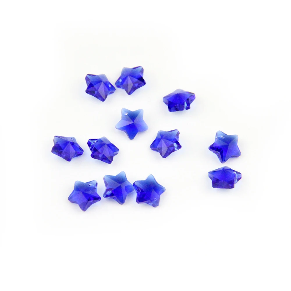 2016 Новая Мода 100-2000 шт. 14 мм темно-синий кристалл пять звезд Бусины K9 Стекло Jewelry Интимные аксессуары Бусины для DIY бесплатная доставка