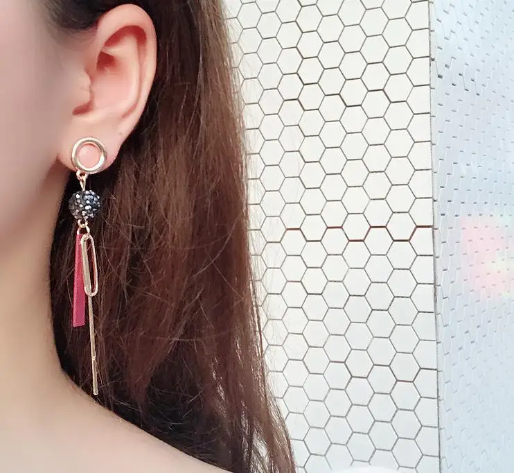 Hot Sale Earrings Geometric Circular Irregular Long Tassel Earrings Dangle Earrings For Women Drops Earrings Fashion Jewelry