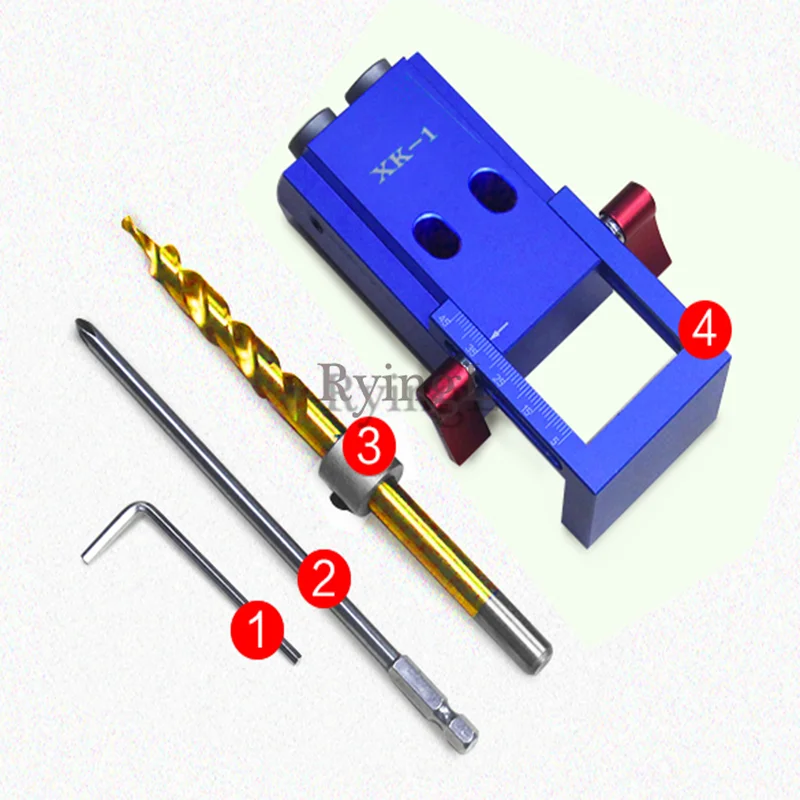 

* Mini Style Pocket Hole Jig Kit System Joinery + Step Drill Bit & Accessories Wood Work Tool Set