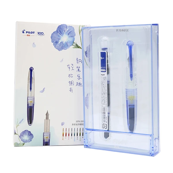 blue set Pilot Japan Petit Mini авторучка 4cartrides набор 0,38 мм SPN-20F детский студенческий подарок - Цвет: blue set