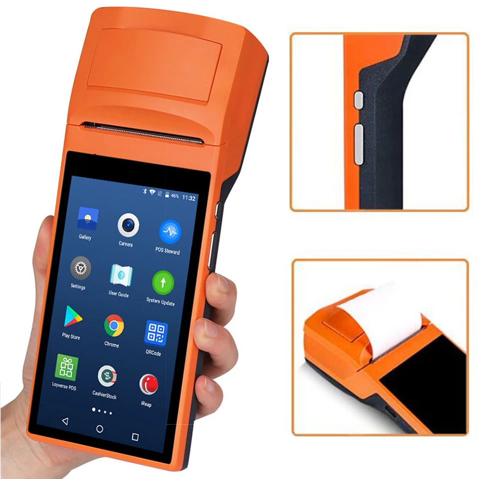 Sunmi V1 ماسحة طابعة الروبوت NFC محطة pos المحمولة طابعة حرارية واي فاي بلوتوث 3G PDA الطباعة لتجارة التجزئة الغذاء متجر Sunmi V1 ماسحة طابعة الروبوت NFC محطة pos المحمولة طابعة حرارية واي فاي بلوتوث 3G PDA الطباعة لتجارة التجزئة الغذاء متجر