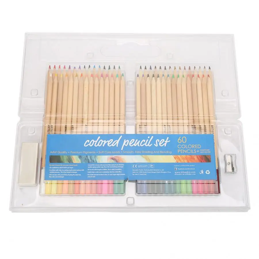 

60 Colors Wooden Handle Professional Artist Sketching Drawing Colored Pencil Sketch Pencil Set 60 Colors Colored Pencil