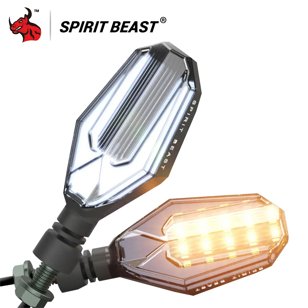 

SPIRIT BEAST Spirit Beast Waterproof Led Motorcycle Light Turn Lights Motorcycle Single Light Bright Brake Light Universal Moto