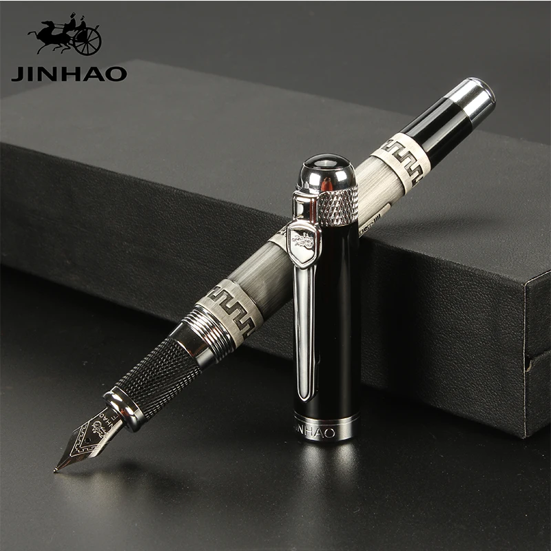 Перьевая ручка Jinhao, Высококачественная чернильная офисная деловая ручка, студенческие ручки для письма, ручки в подарок, перо, каллиграфия, ручка, роскошная, pluma esti