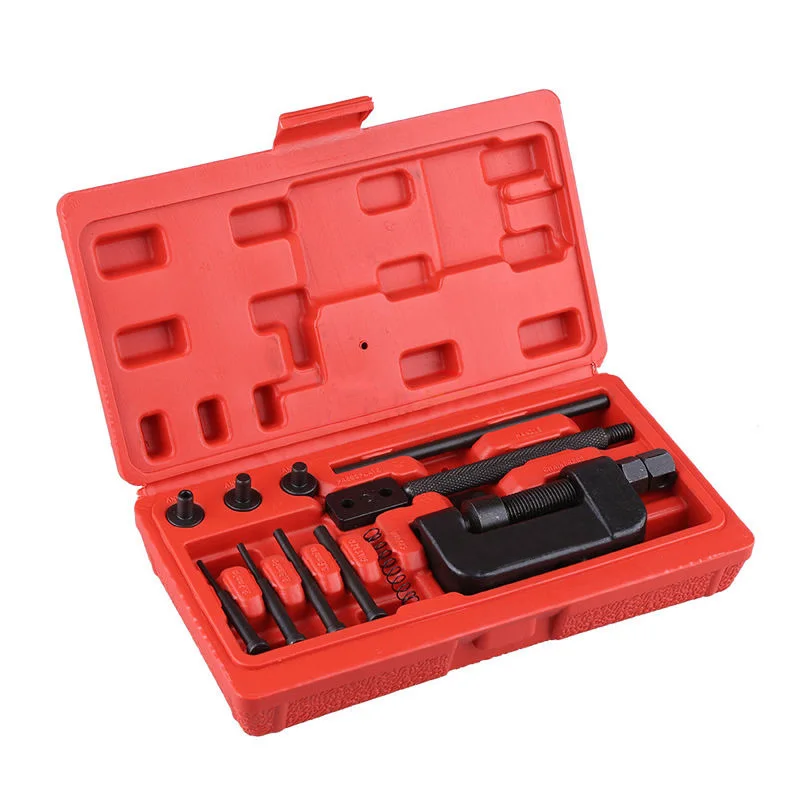 Latest Chain Breaker Rivet Cutter Repair font b Tool b font Kit Bike Motorcycle Cam Drive