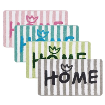 

50*80cm Home Polyester Fiber Floor Mat Water Absorbent and Non-slip Mat for bathroom living room Kitchen coffee table carpet